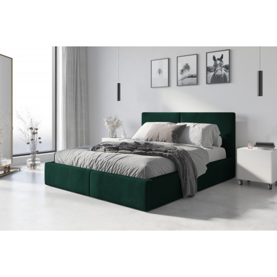 Čalúnená posteľ HILTON 180x200cm výklopná smaragdová
